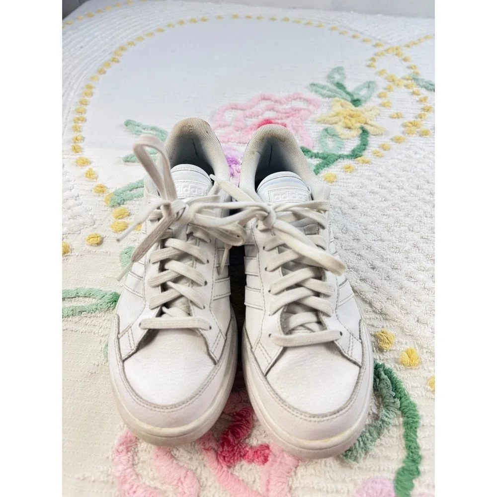 Adidas Grand Court Base Sneakers White Athletic Shoes Women's Size 9‎